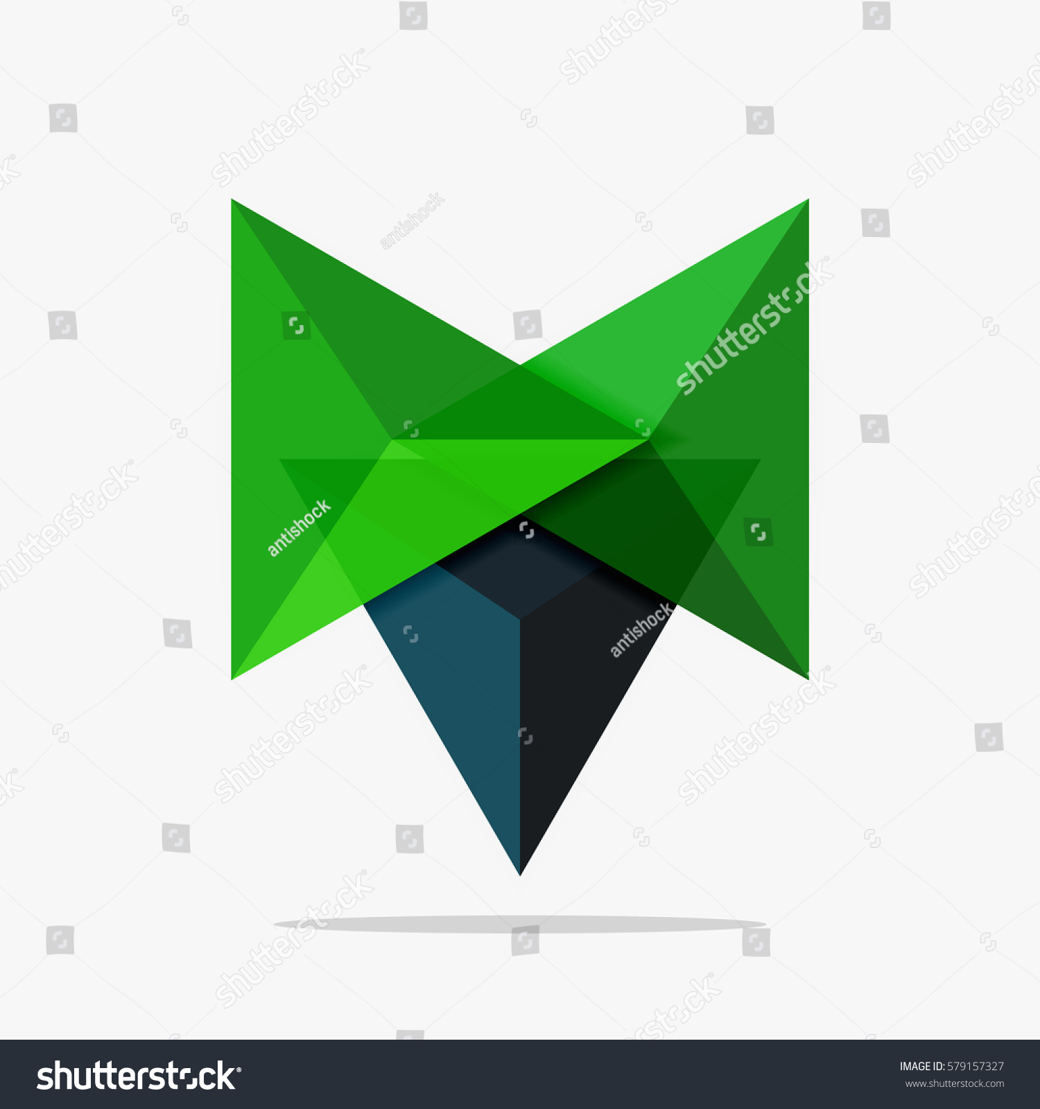 Blank Triangle Layout Business Template Infographic Stock Vector