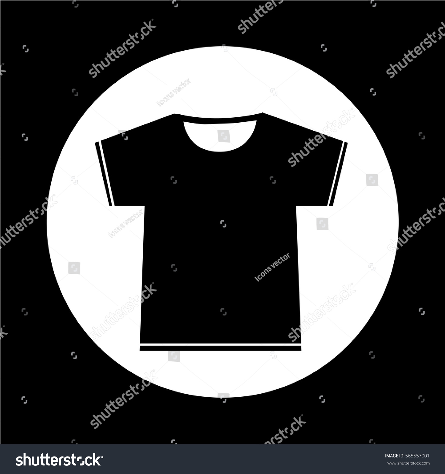 Blank Tshirt Icon Stock Vector (Royalty Free) 565557001 | Shutterstock