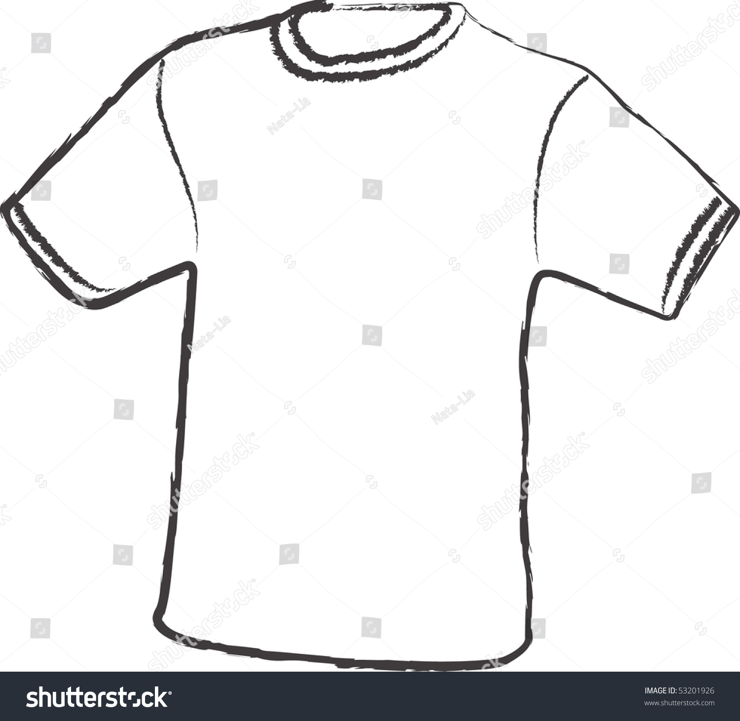 Blank Vector T Shirt Template For Your Design - 53201926 : Shutterstock