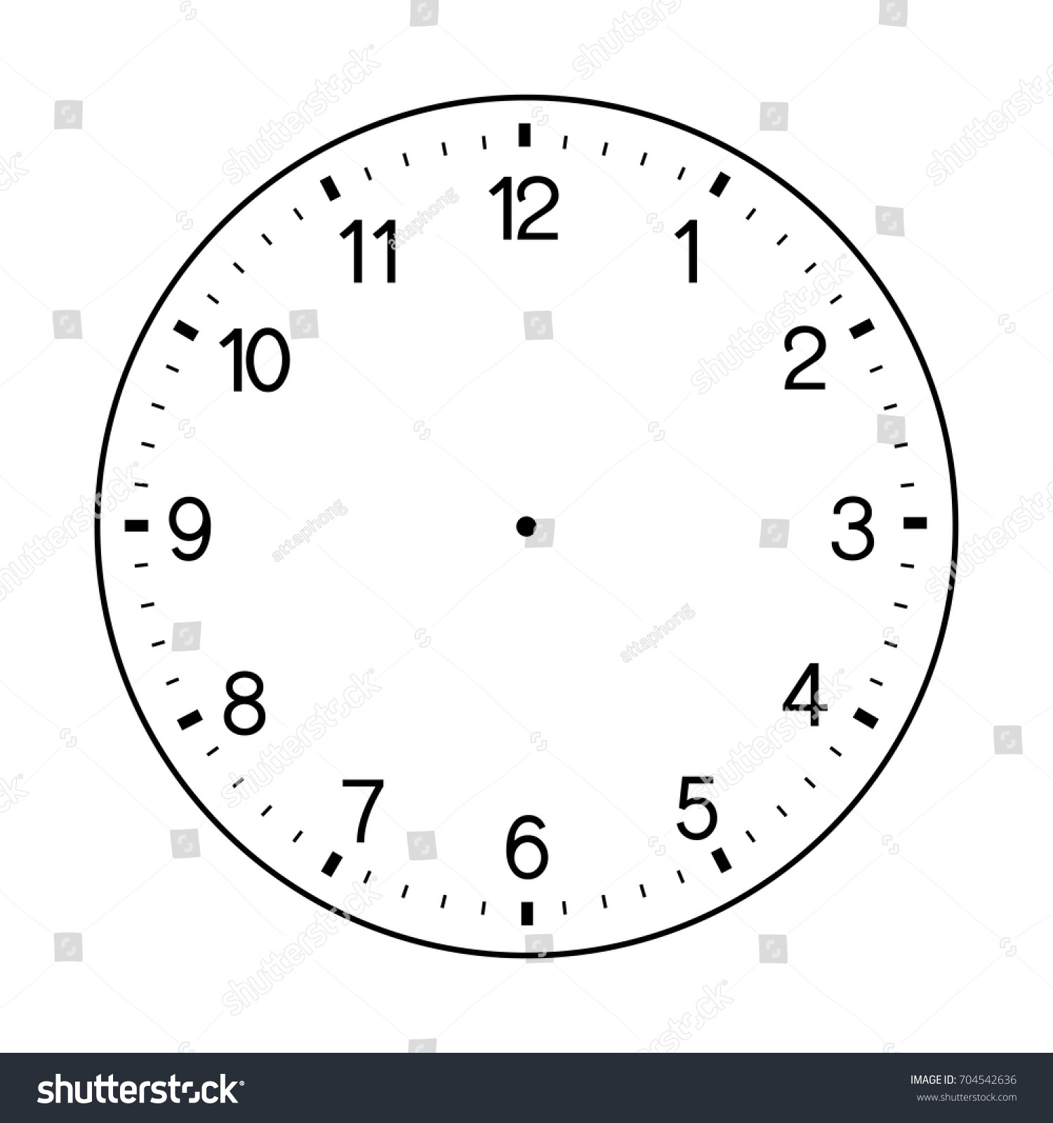 Blank Clock Face Png