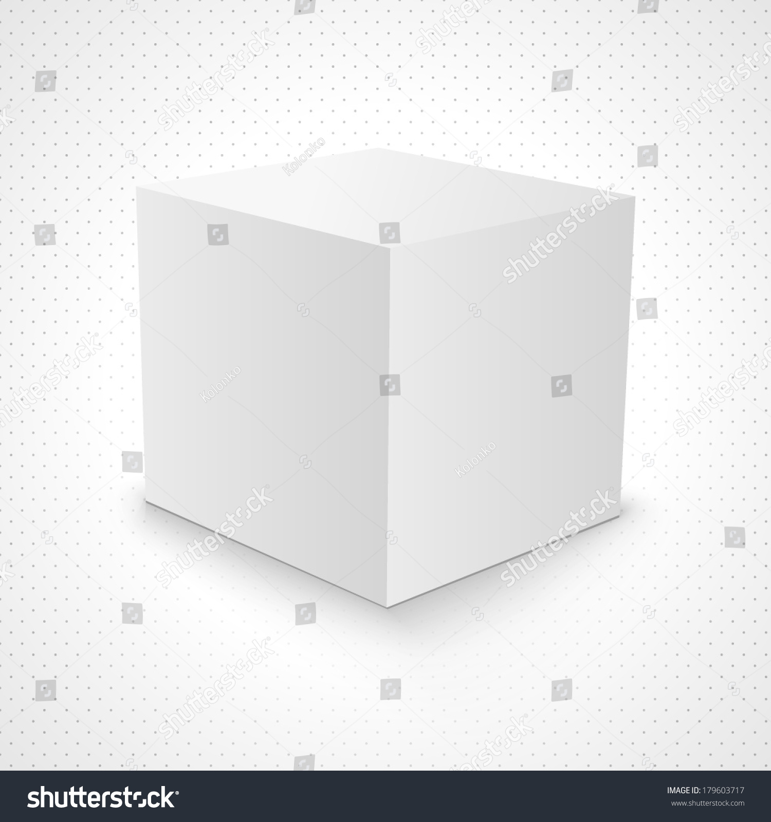 blank white carton 3 d box cube のベクター画像素材 ロイヤリティ