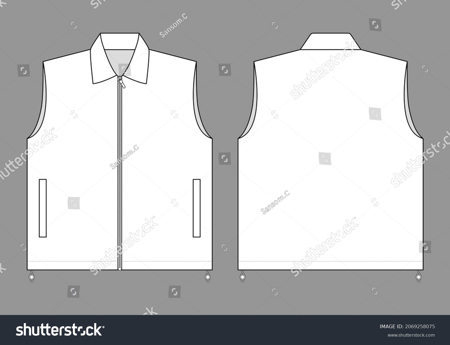 7,889 Vest template Stock Vectors, Images & Vector Art | Shutterstock