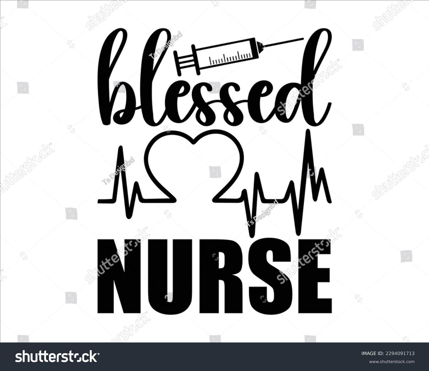 SVG of Blessed Nurse Svg Design,Nurse Design SVG ,nurse svg,nurse T shirt design, nurse cut file,nurse svg,Nurse Quotes SVG, Doctor Svg svg