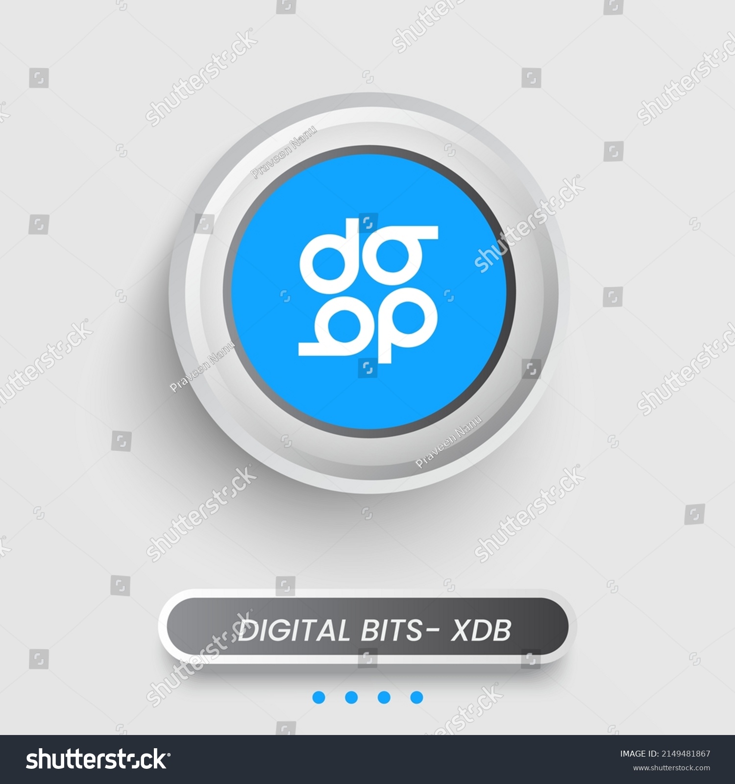 Block Chain Based Crypto Currency Digital Stock Vector (Royalty Free