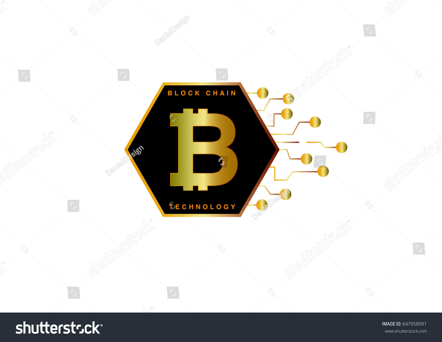 SVG of Block Chain logo, Bitcoin vector icon, template. svg