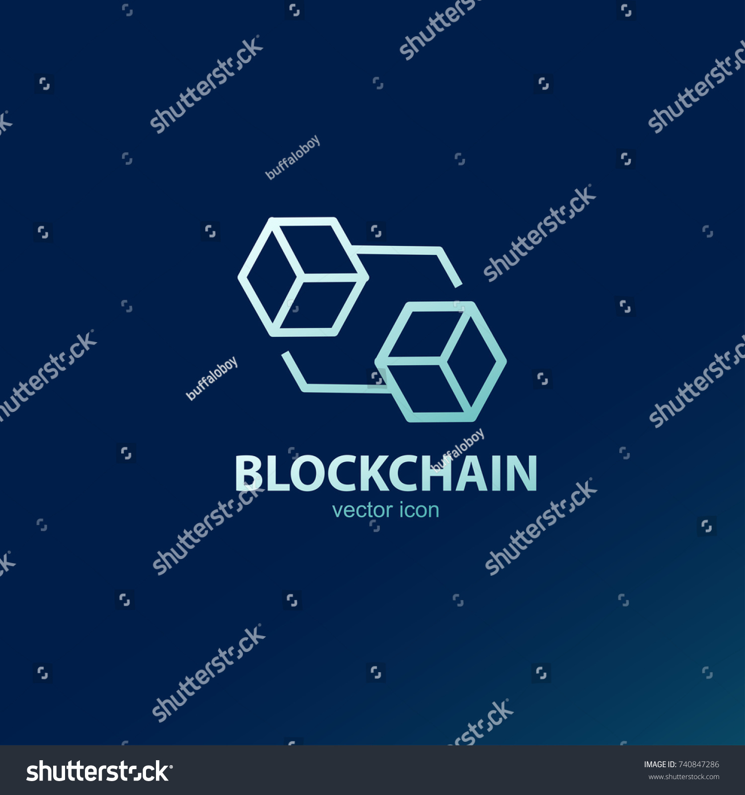 SVG of Block chain vector outline icon or logo element. design between block to block svg