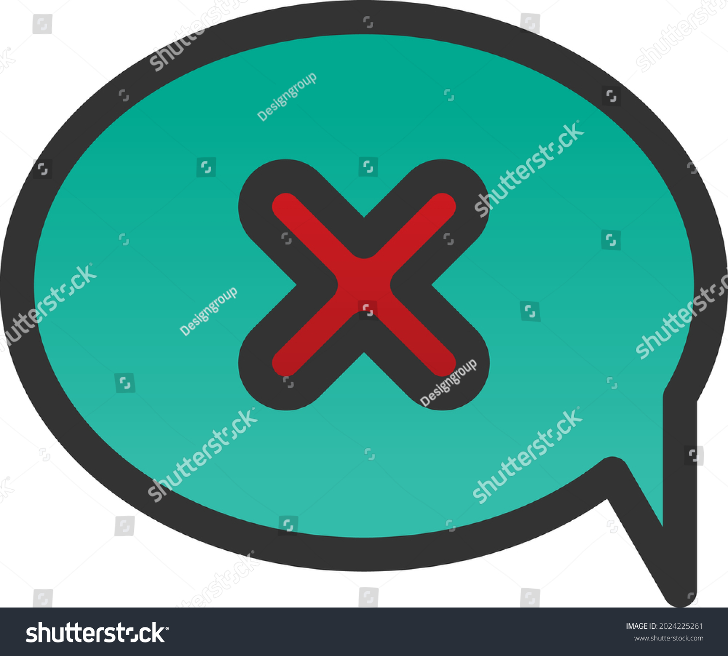 Block Chat Filled Gradient Vector Icon Stock Vector (Royalty Free ...