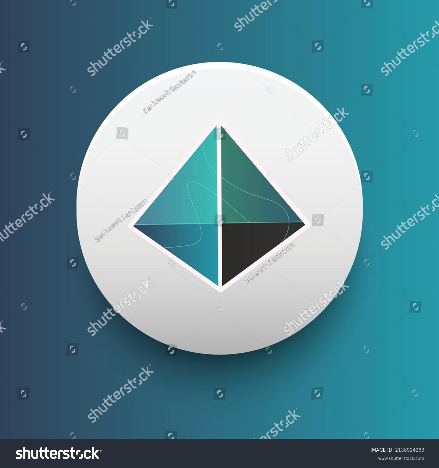 SVG of Blockchain based secure Cryptocurrency coin Aurora (AOA) icon isolated on colored background. Digital virtual money tokens. Decentralized finance technology illustration. Altcoin Vector logos. svg