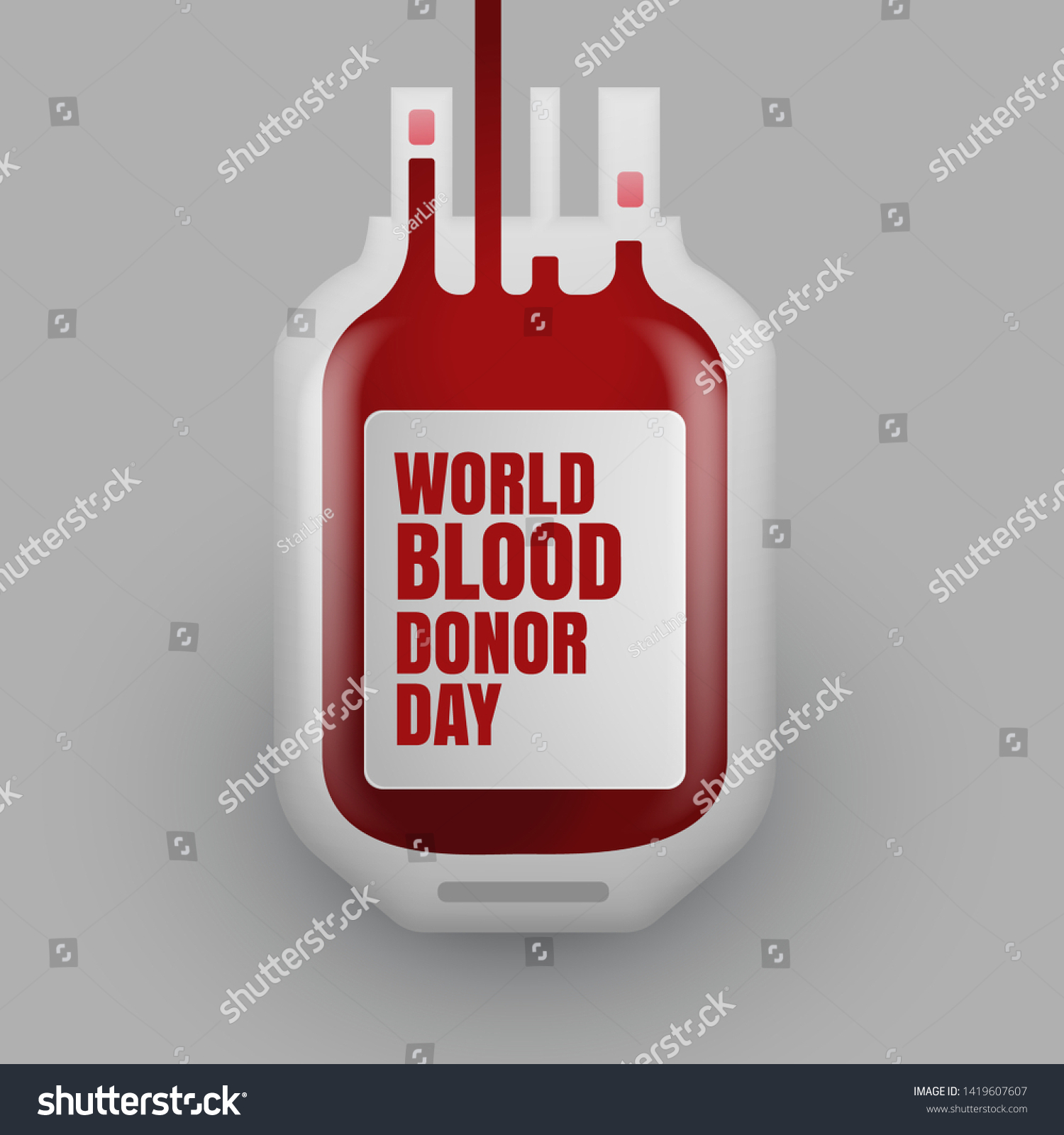 Blood Donation Bottle World Blood Donor Stock Vector (Royalty Free ...