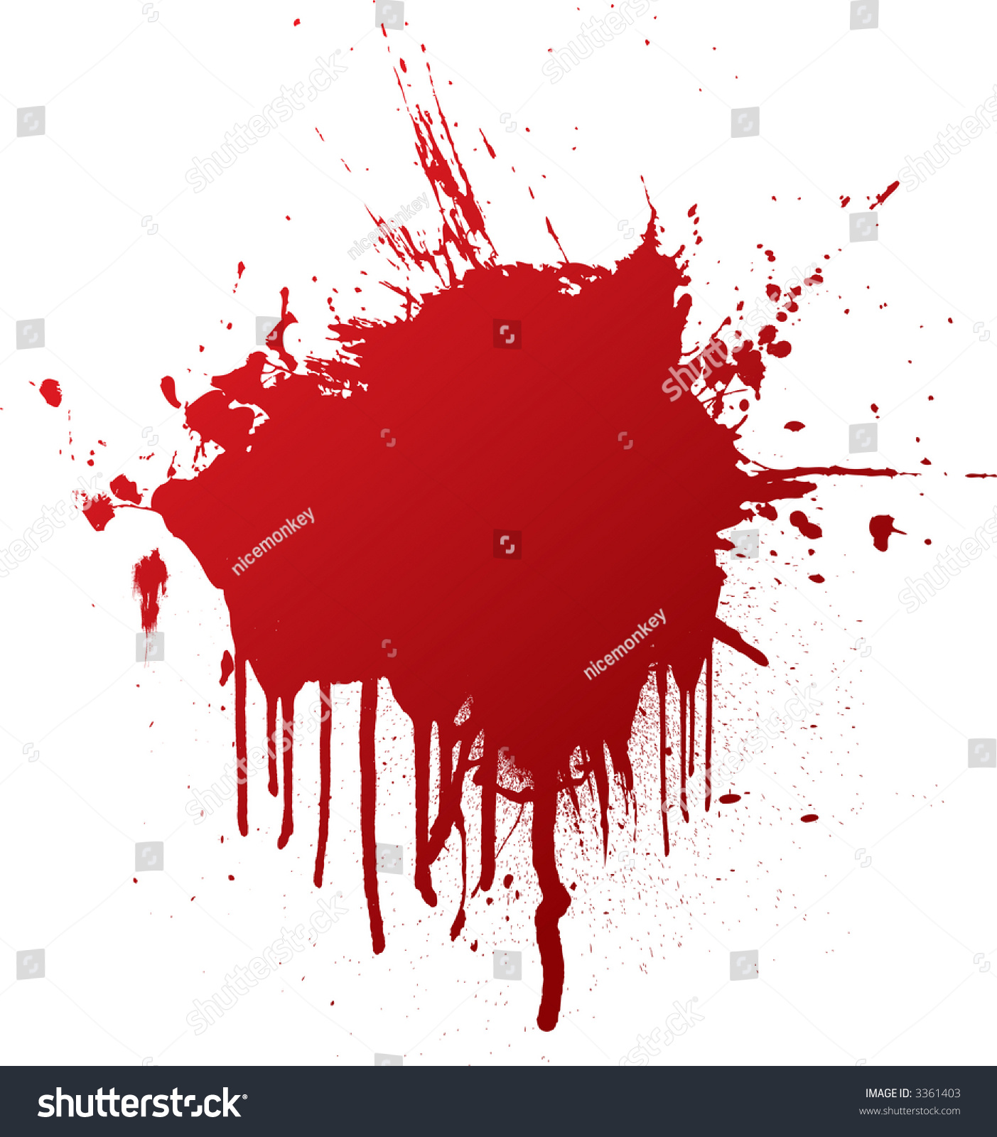 Blood Splat Dribble That Can Be Stock Vector (Royalty Free) 3361403