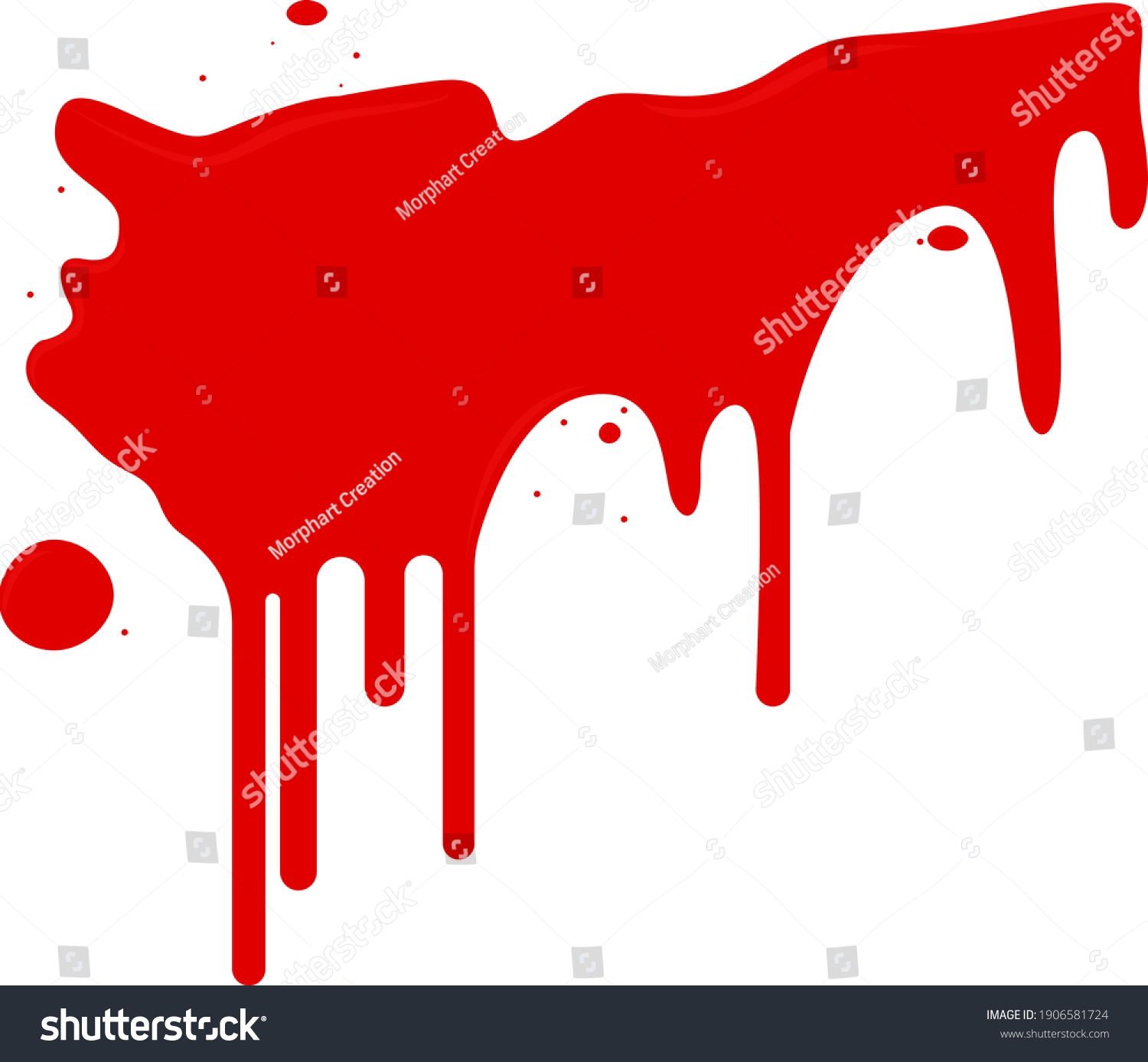 Blood Stain Illustration Vector On White Stock Vector (Royalty Free ...