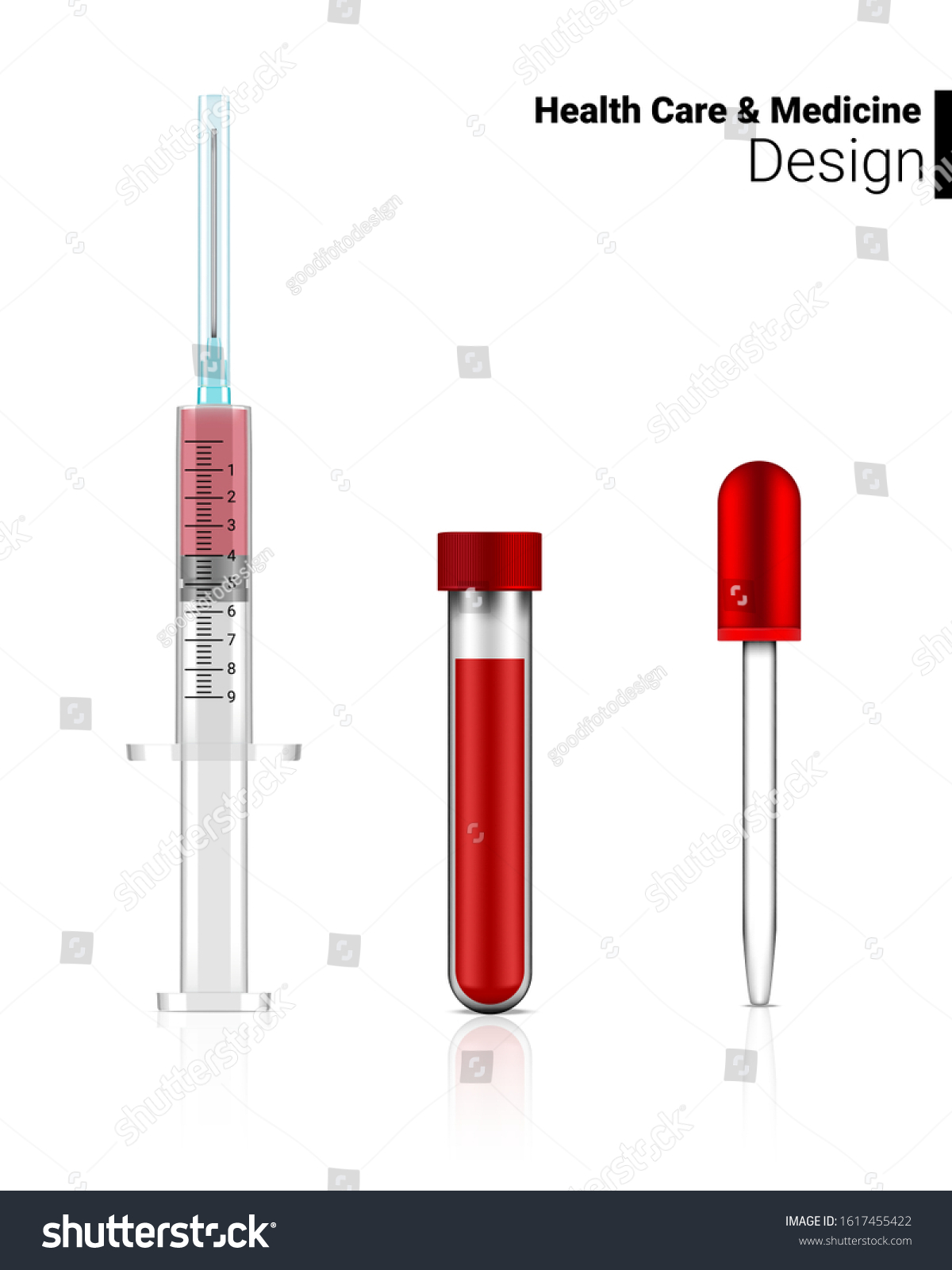 Download Blood Test Tube Mock Syringe Red Stock Vector Royalty Free 1617455422 Yellowimages Mockups