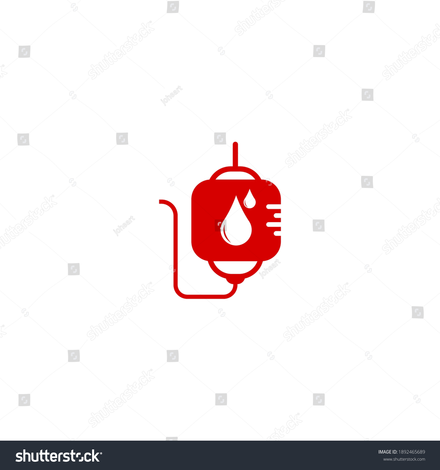 Blood Transfusion Logo Icon Design Vector Stock Vector (Royalty Free