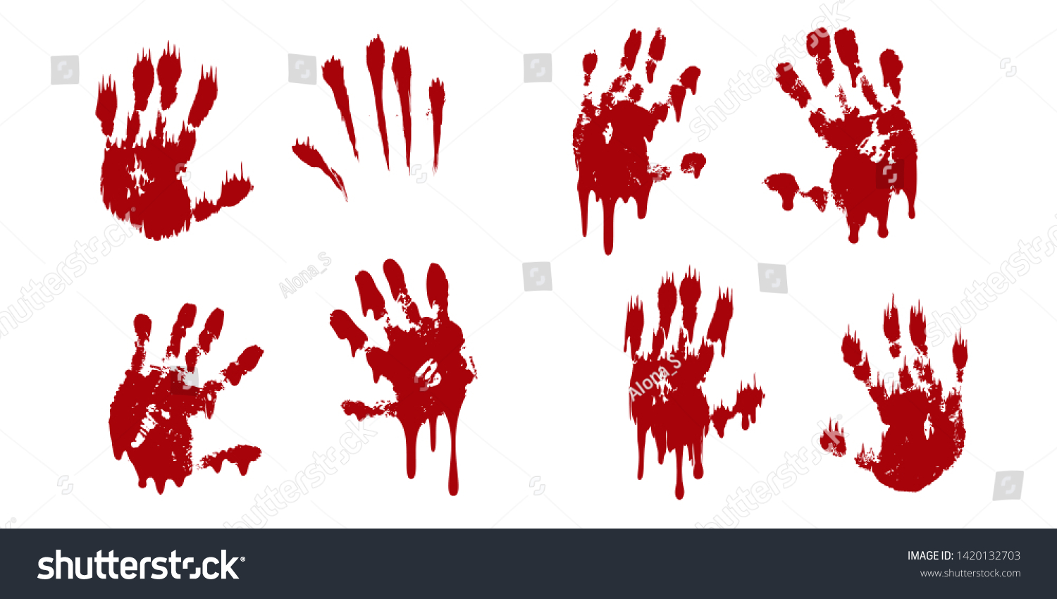 mancha de sangre en el dedo