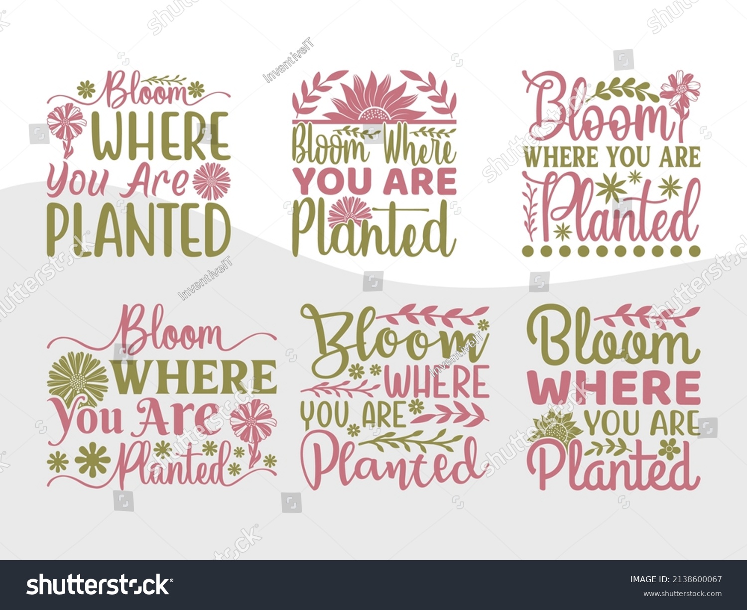 SVG of Bloom Where You Are Planted  Printable Vector Illustration svg