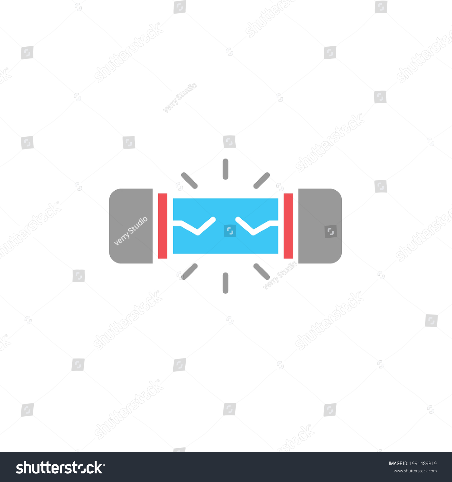 SVG of blown fuse icon, eps 10 svg