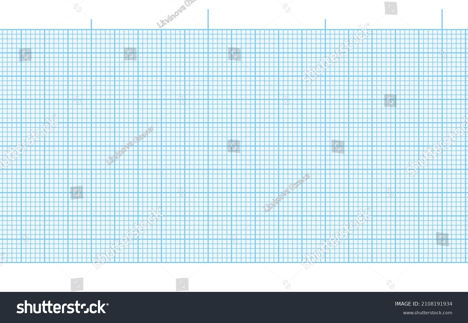 Blue Blank Ecg Paper Seamless Background Stock Vector (Royalty Free ...