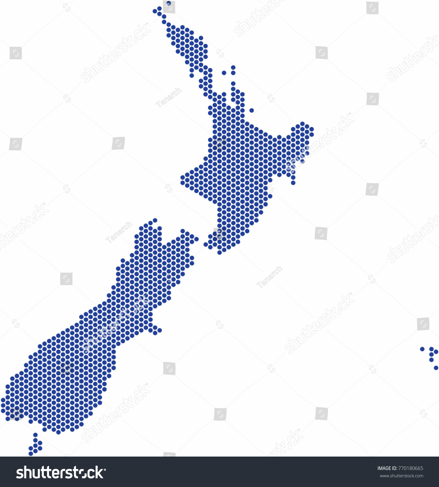 Blue Circle Shape New Zealand Map Stock Vector (Royalty Free) 770180665 ...