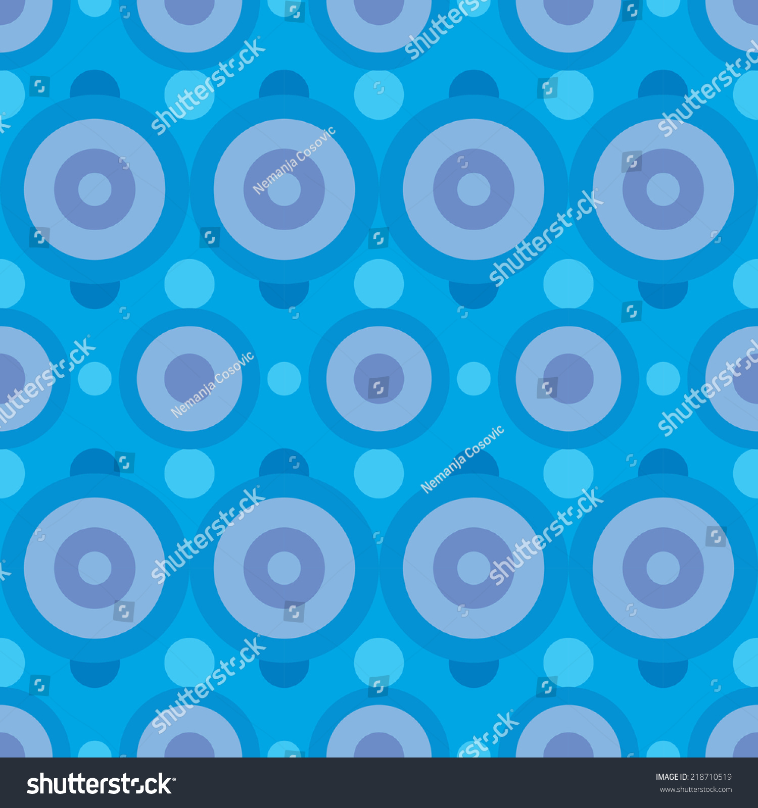 Blue Dots Seamless Pattern Abstract Wallpaper Stock Vector 218710519 Shutterstock