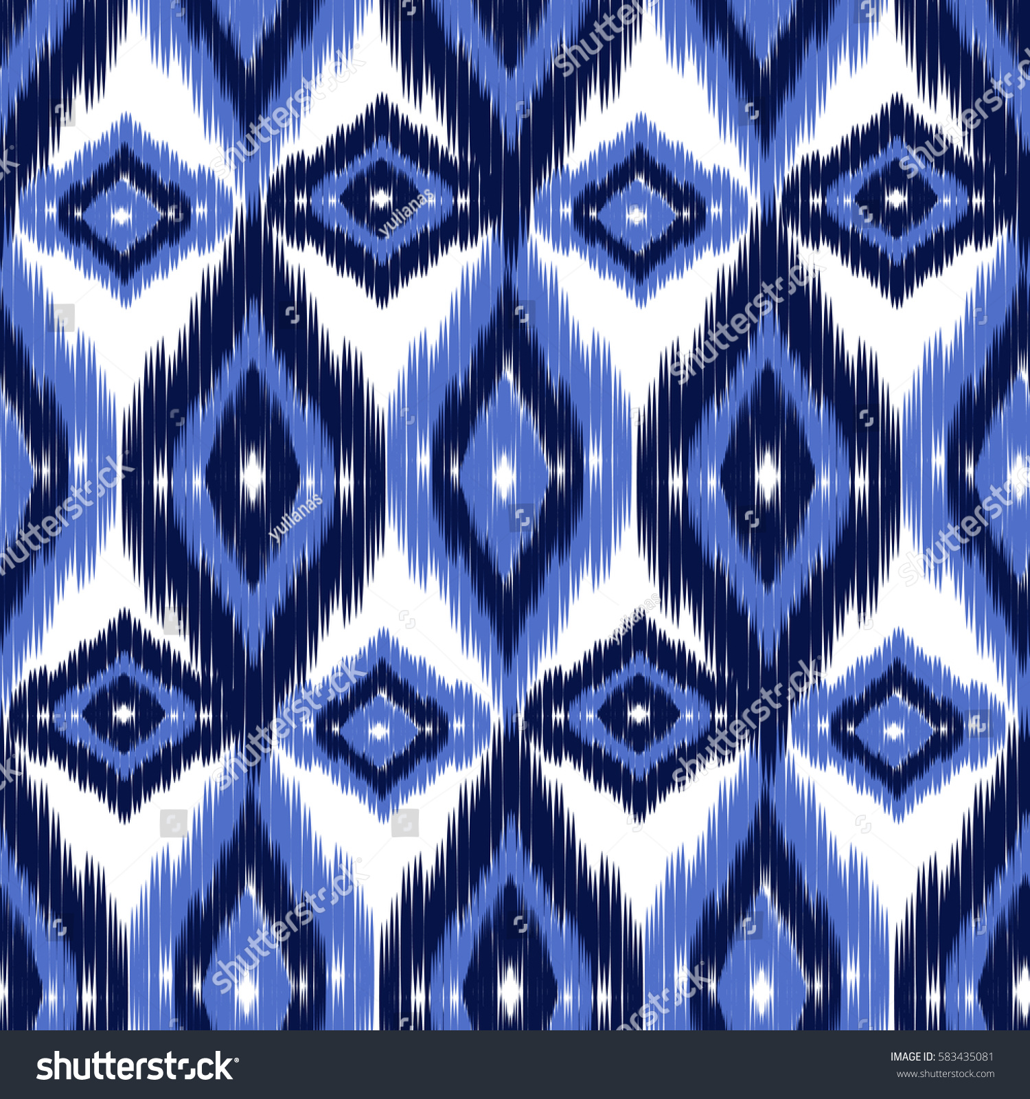 Blue Ikat Ogee Seamless Background Pattern Stock Vector HD Wallpapers Download Free Images Wallpaper [wallpaper981.blogspot.com]