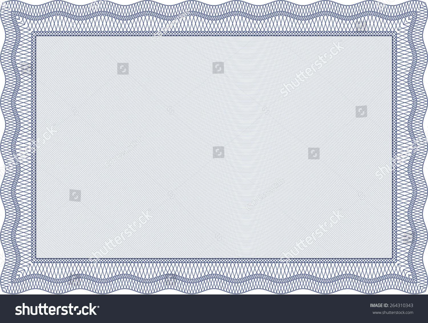 Blue Isolated Vector Illustration Detailed Certificate Stock Vector ...