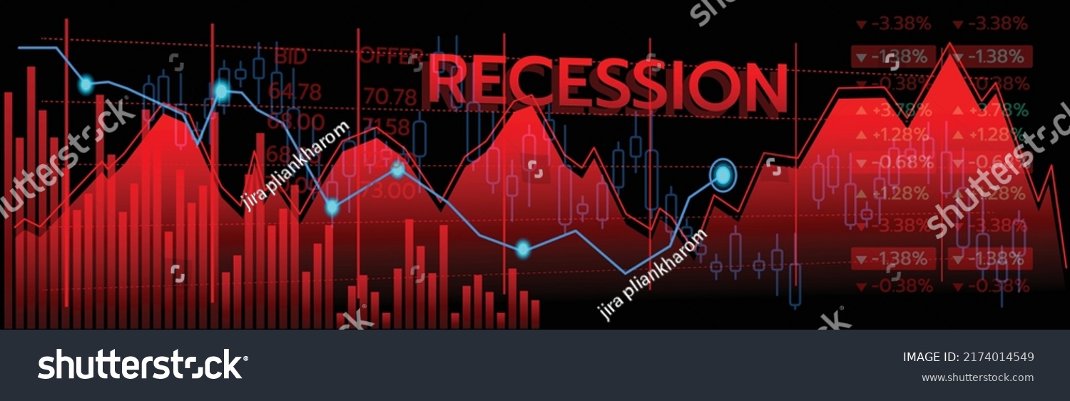 SVG of Blue line chart stock market chart falling prices drop down from global economic and financial crisis , red line graph falling down due to low prices and market recession.  svg