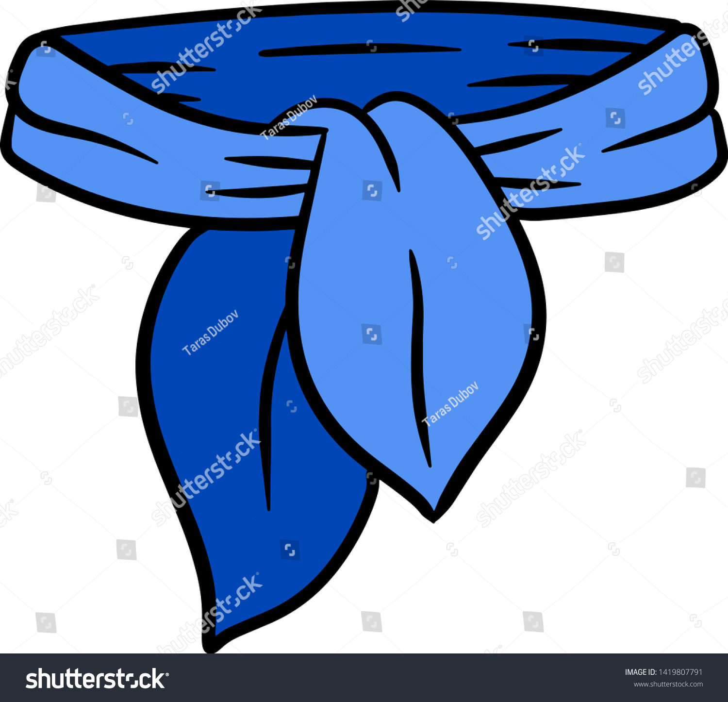 blue kerchief