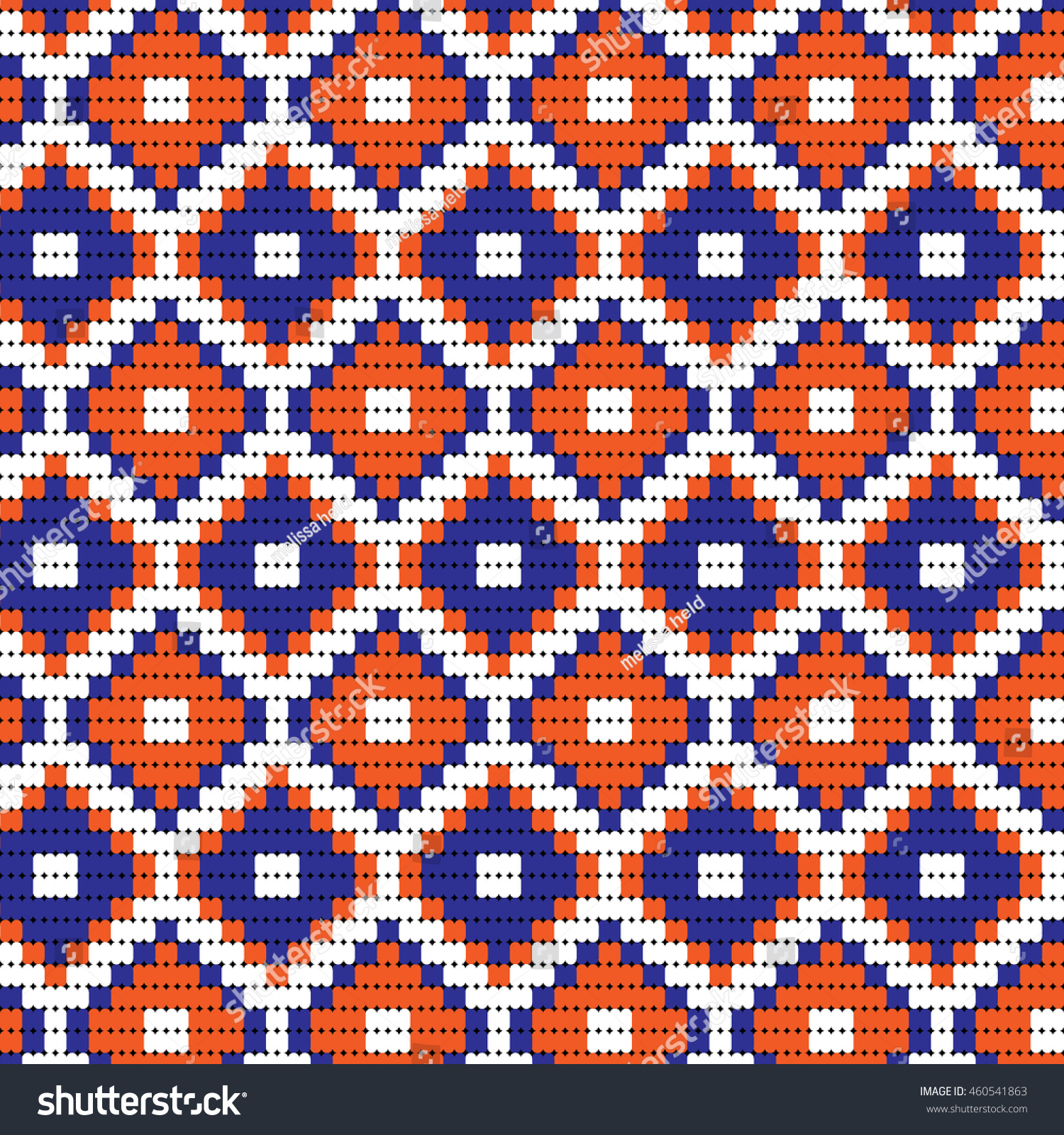 Blue Orange Bead Geometric Stock Vector Illustration 460541863