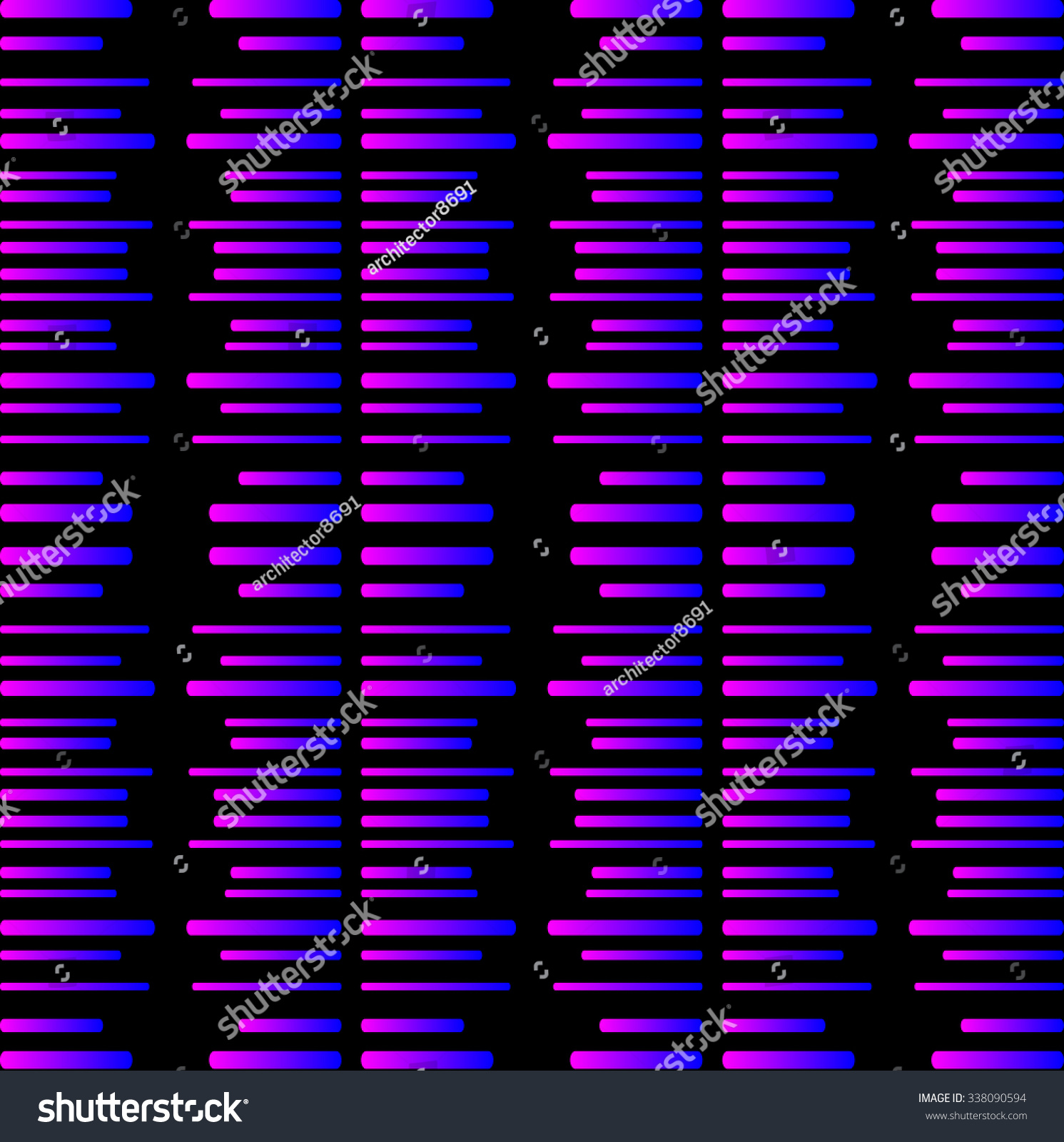 Blue Pink Stripes Rounded Corners Stock Vector (Royalty Free) 338090594 ...