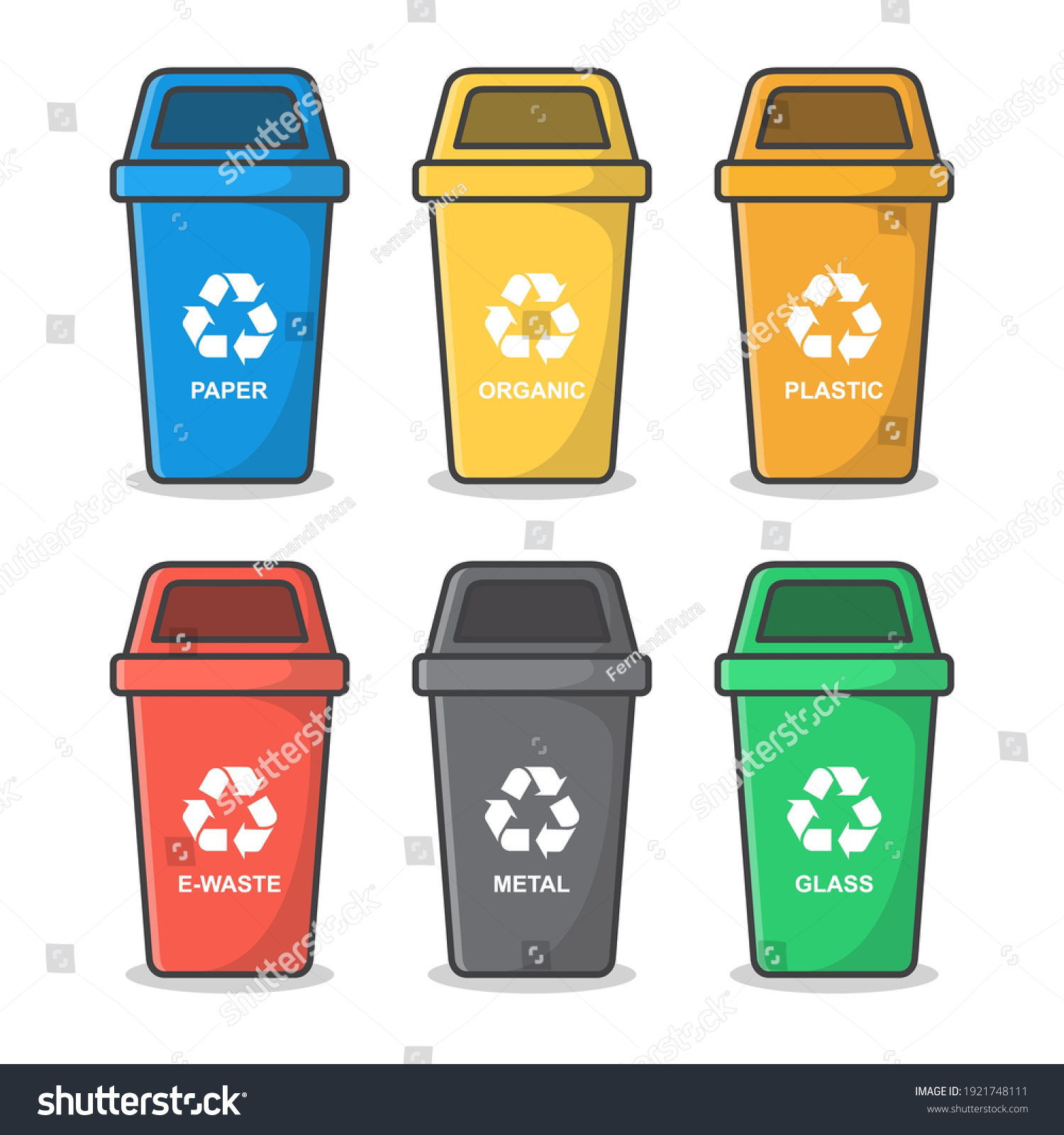 Blue Recycle Bin Recycle Symbol Vector Stock Vector (Royalty Free ...