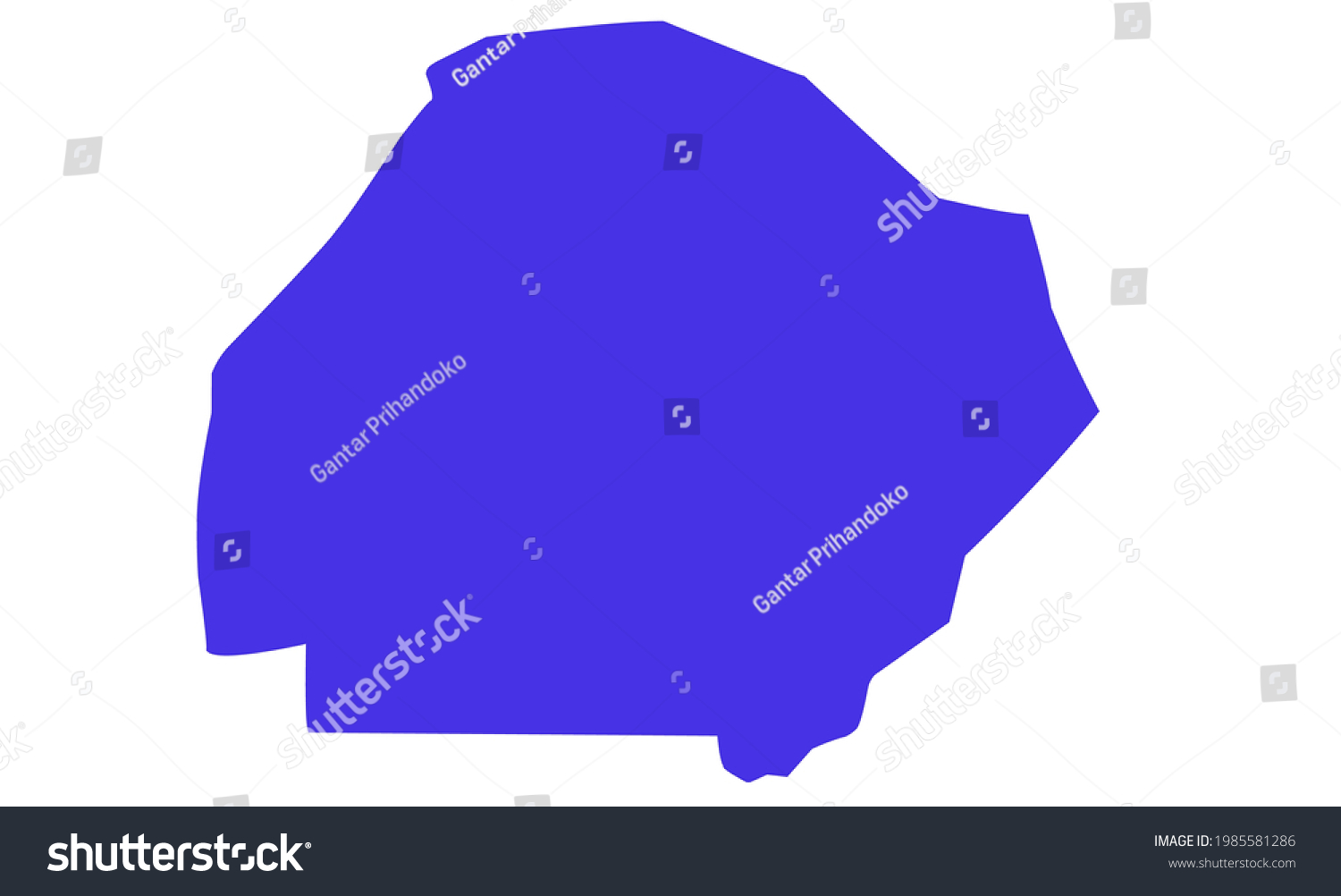 SVG of Blue silhouette map of the city of Bahawalpur in Pakistan svg