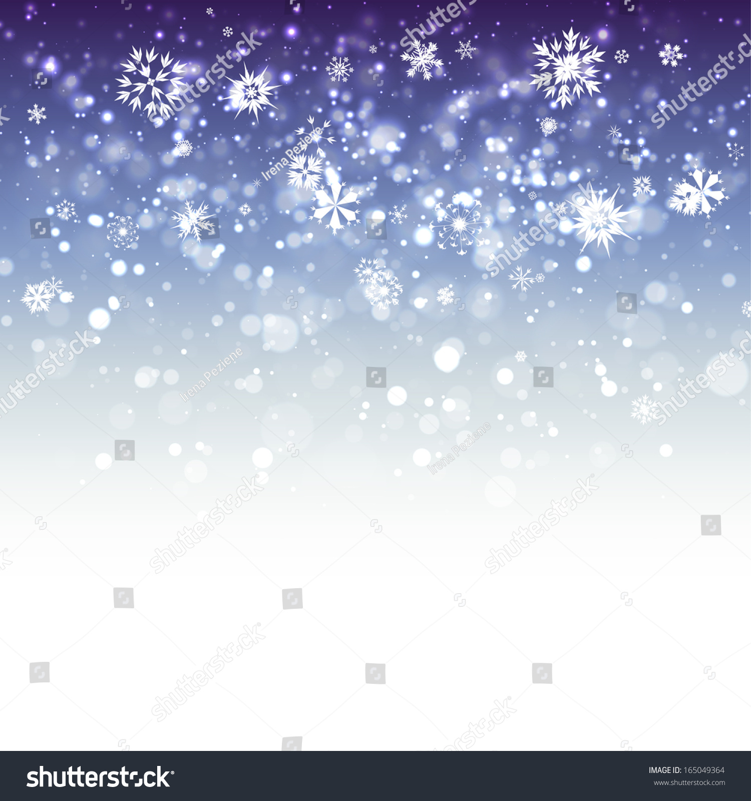 Blue Snowflake Background Stock Vector Illustration 165049364