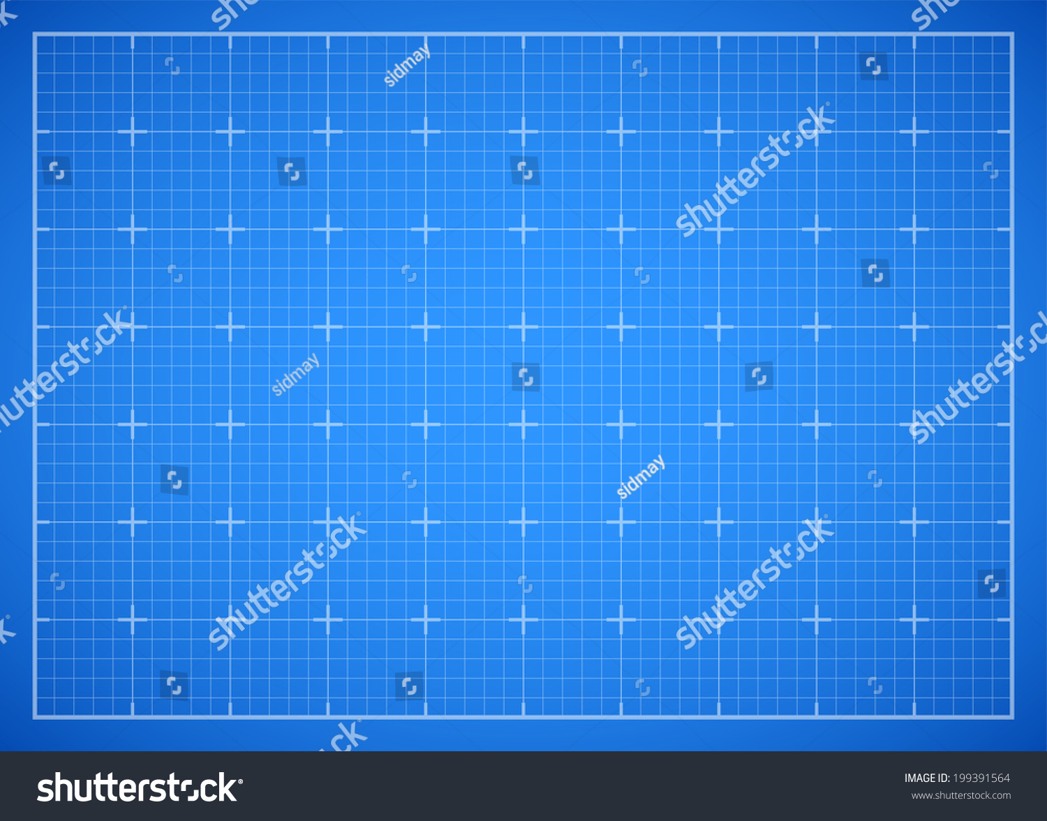 Blue Square Grid Backdrop Blueprint Vector Stock Vector 199391564 ...