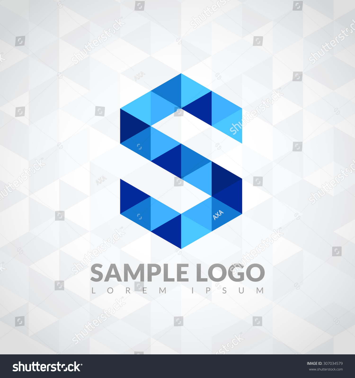 Blue Triangle Symbol Style Letters. Triangle Triangle Symbol On The ...