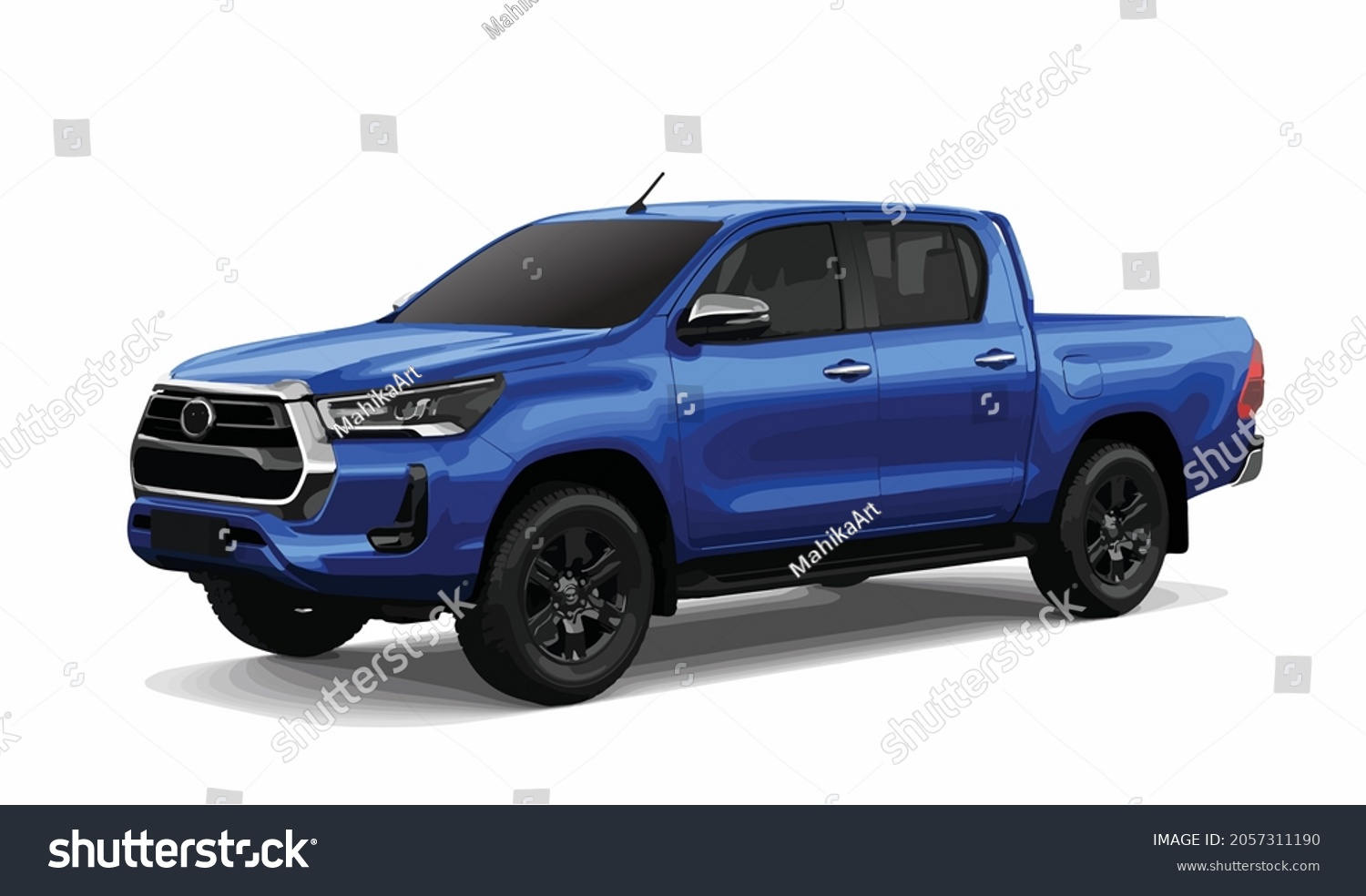 SVG of blue truck modern art design vector svg