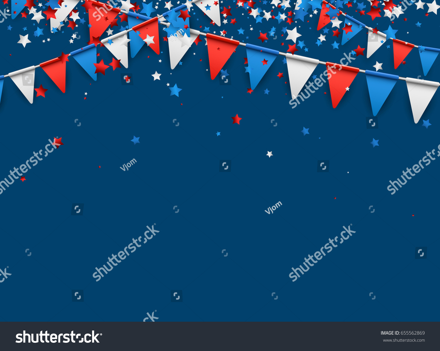 Blue Usa Background Stars Flags Vector Stock Vector (Royalty Free ...