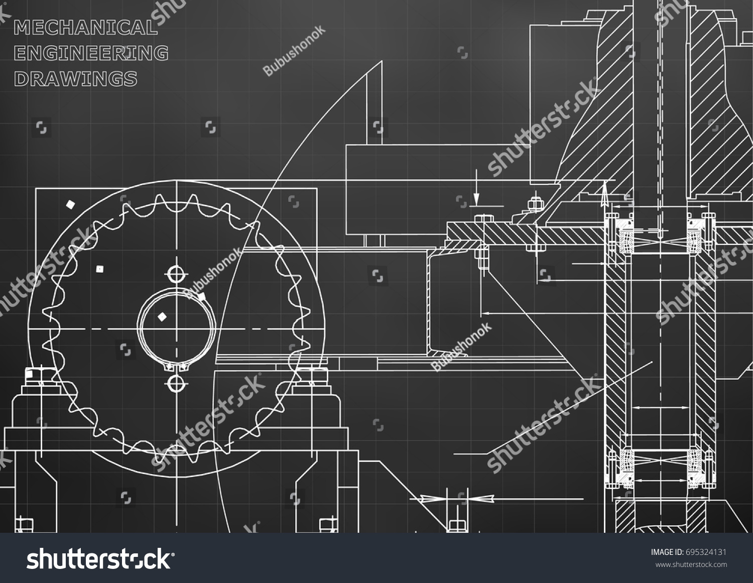 Blueprints Engineering Backgrounds Mechanical Engineering Drawings ...