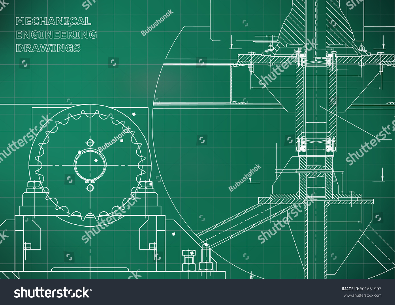 Blueprints Mechanical Construction Engineering Illustrations Technical ...