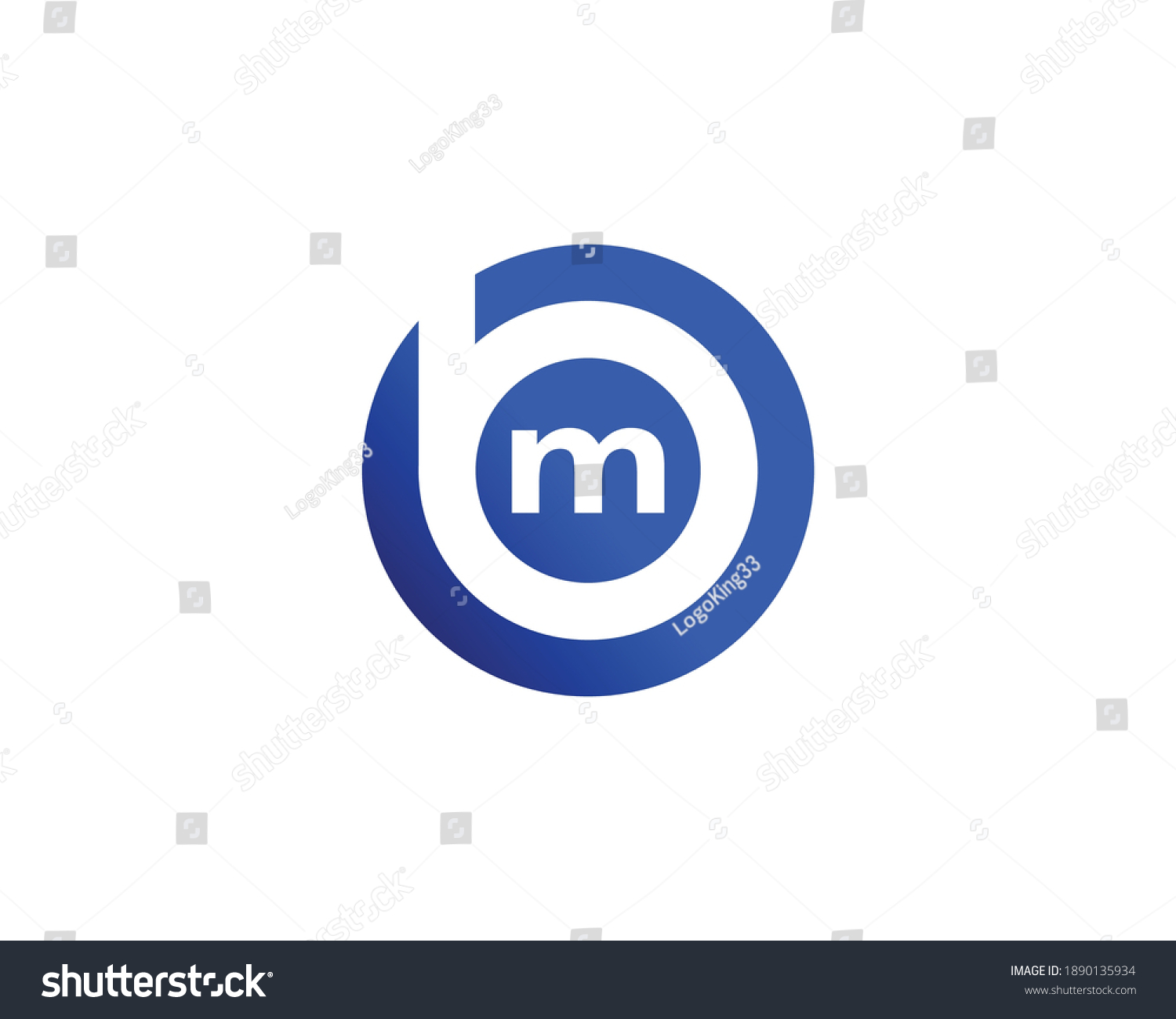 Bm Mb Letter Logo Design Vector Stock Vector (Royalty Free) 1890135934 ...