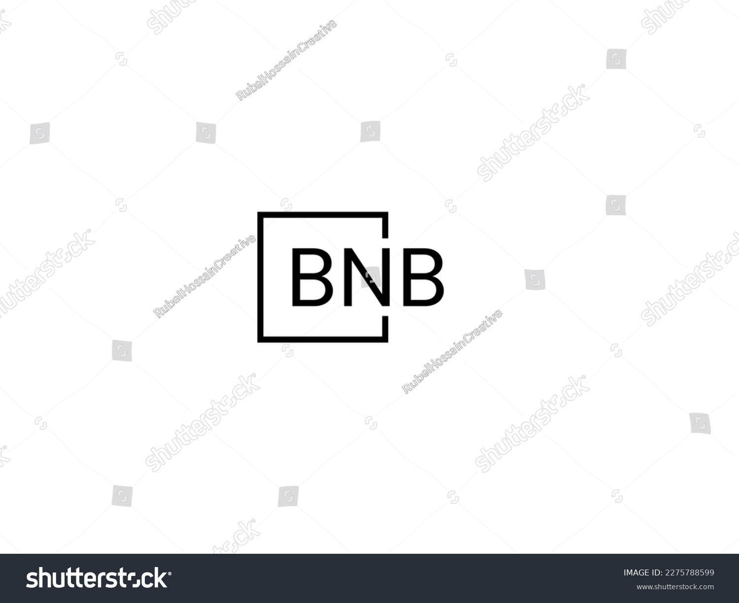 SVG of BNB Letter Initial Logo Design Vector Illustration svg