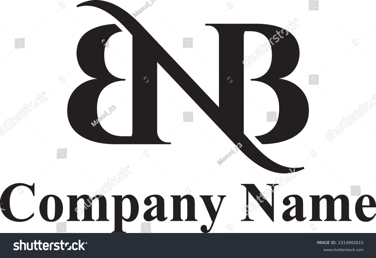 SVG of BNB logo. BNB letter. BNB letter logo design. Initials BNB logo, Vector image free download. svg