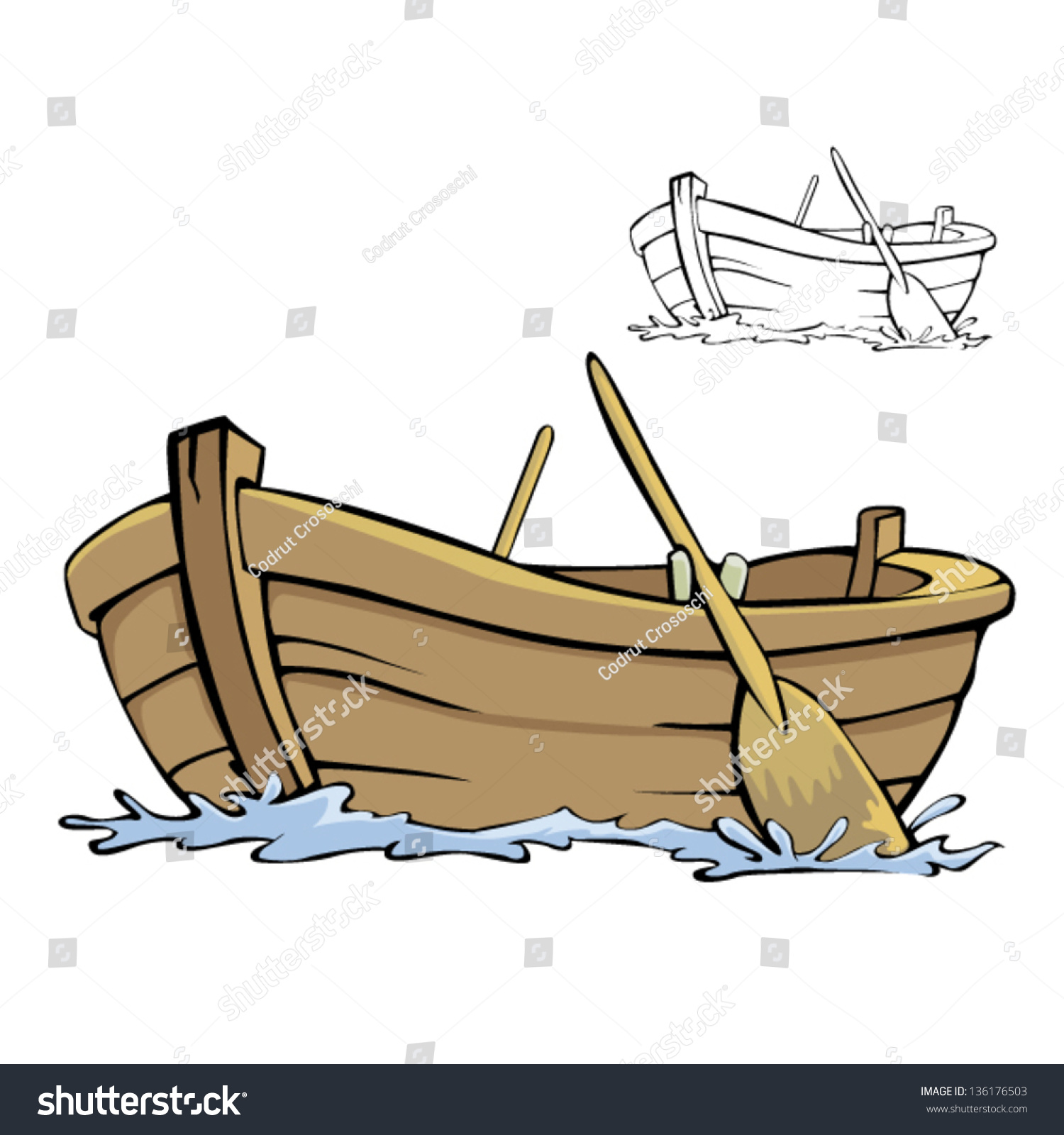 Boat 스톡 벡터 사용료 없음 136176503 Shutterstock