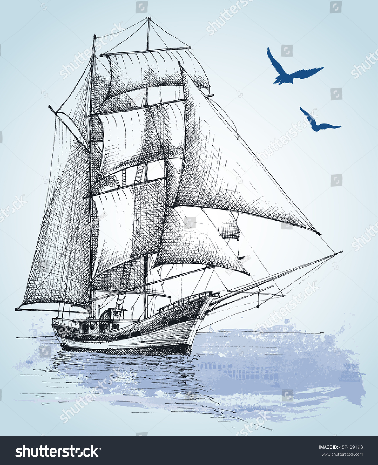 small sailboat images drawing