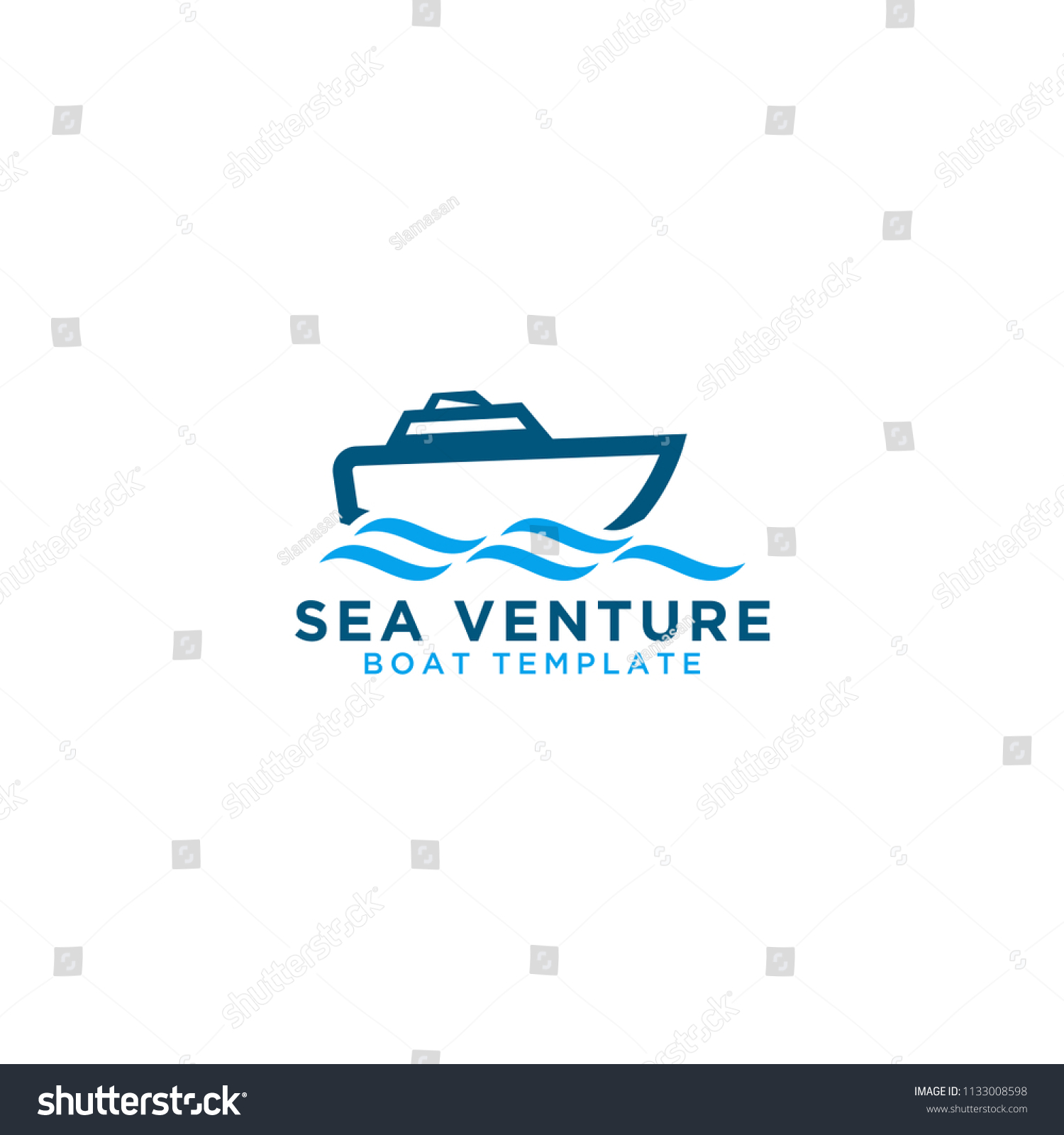 Boat Graphic Design Template Stock Vector (Royalty Free) 1133008598 ...