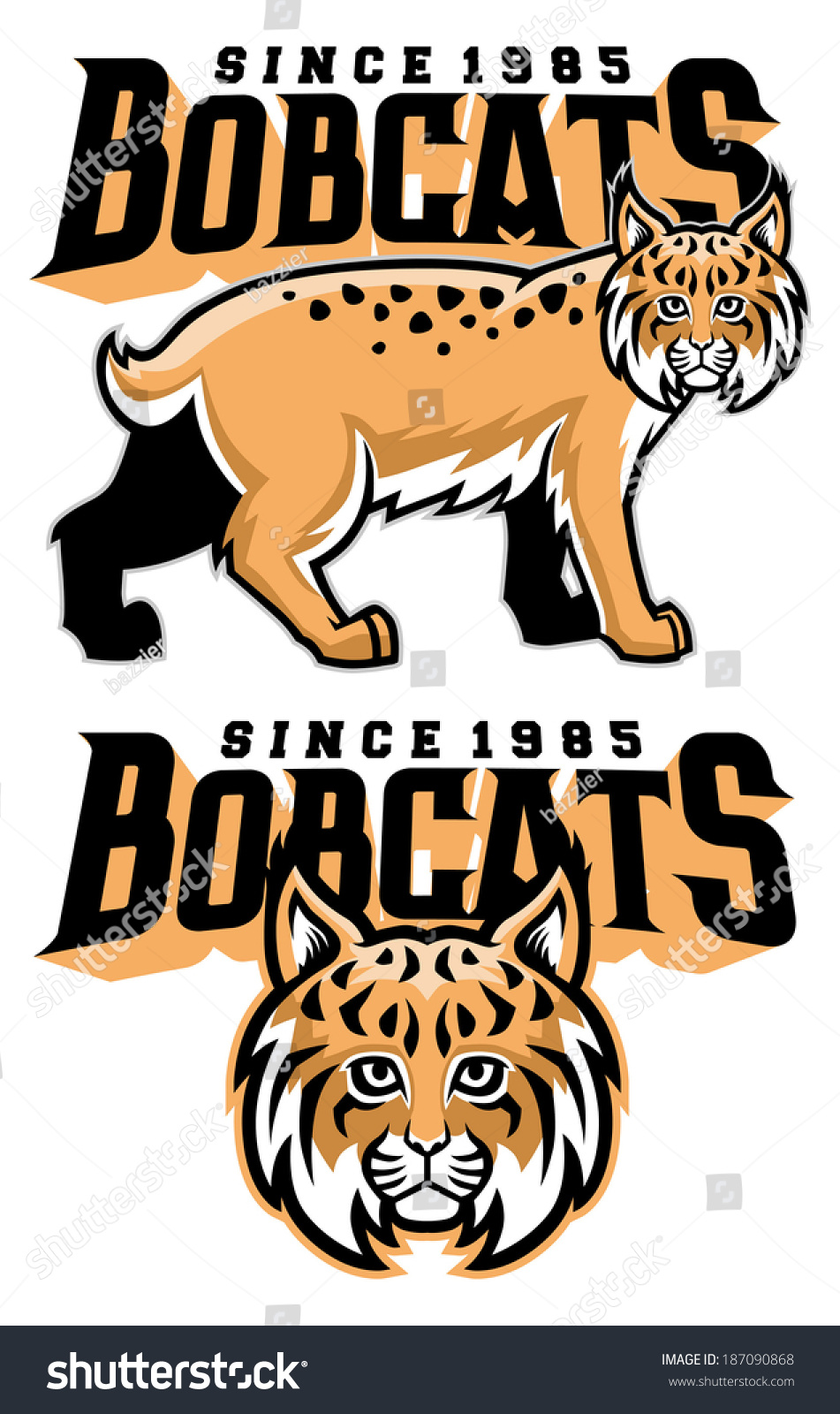 Bobcat Mascot Stock Vector (Royalty Free) 187090868 - Shutterstock