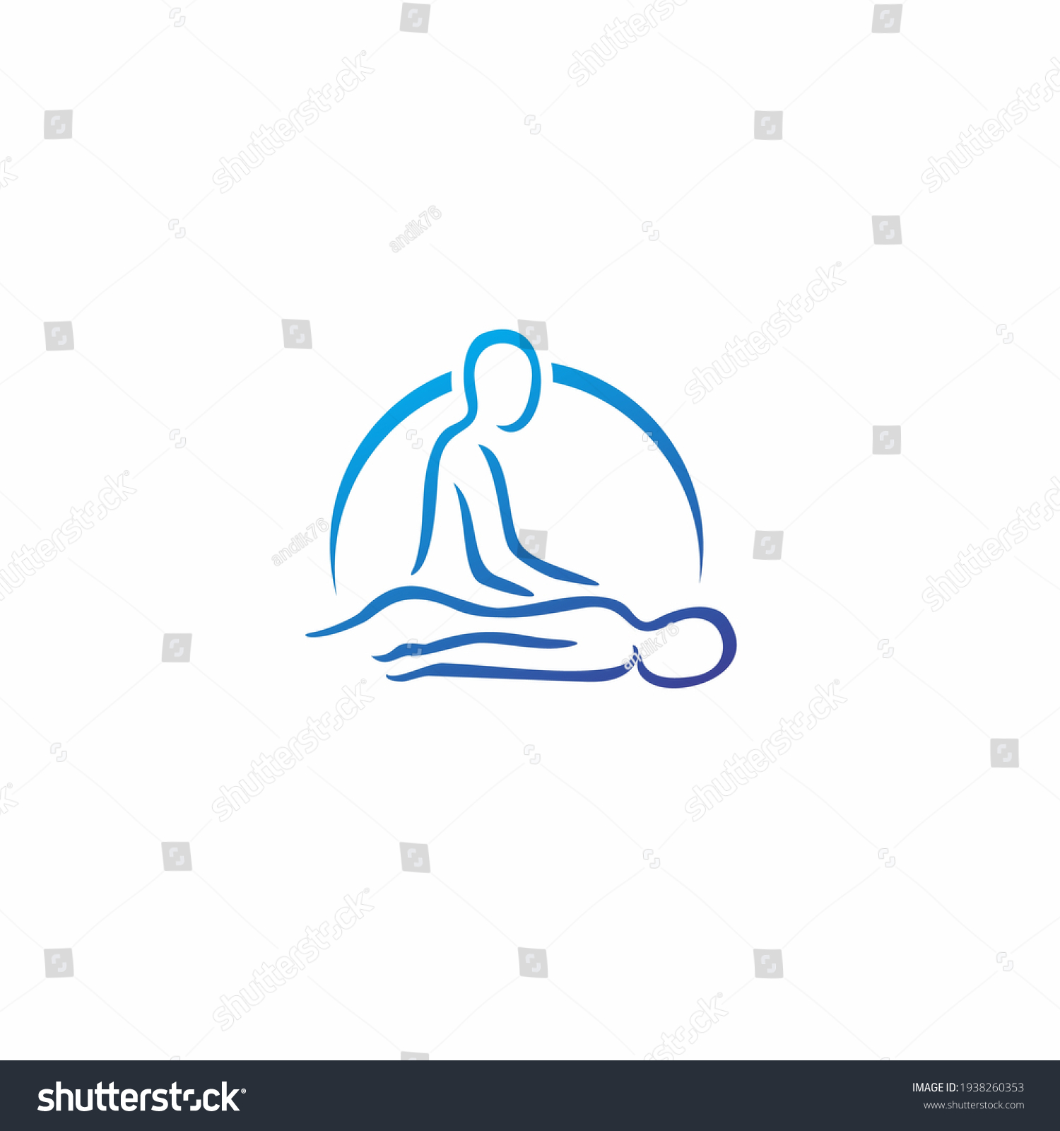 Body Massage Logo Vector Illustration Stock Vector Royalty Free 1938260353 Shutterstock 