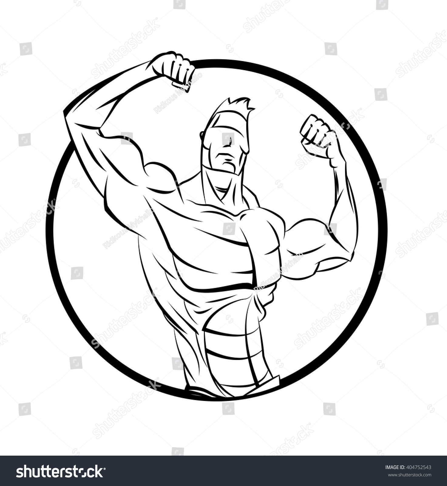 「bodybuilder Front Double Biceps Sports Vector」のベクター画像素材（ロイヤリティフリー） 404752543 Shutterstock 6841