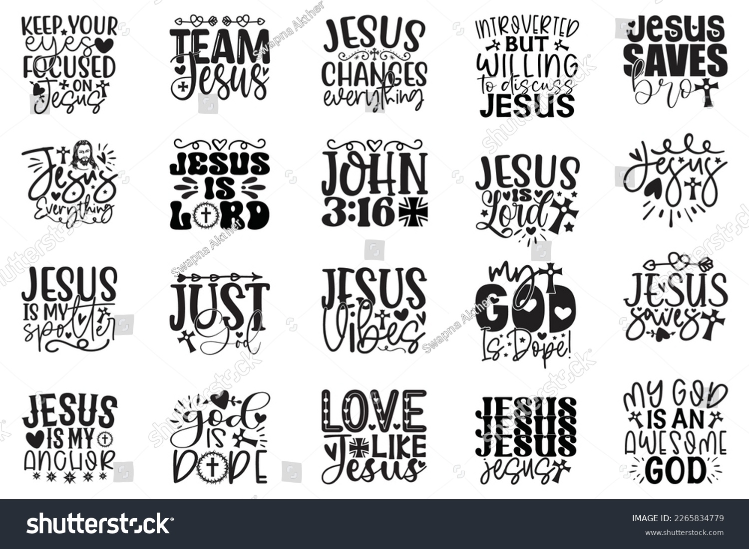 SVG of Boho Style Religious Biblical Christian Quotes T-shirt And SVG Design Bundle, Vector File. SVG Quotes T shirt Design Bundle, Vector EPS Editable Files, Can You Download This File svg