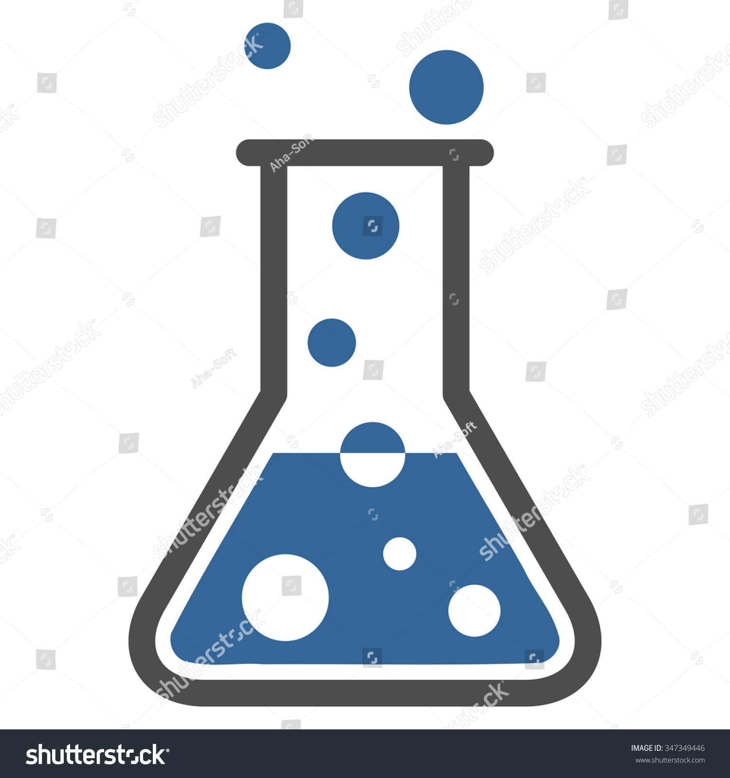 Boiling Liquid Vector Icon. Style Is Bicolor Flat Symbol, Cobalt And ...