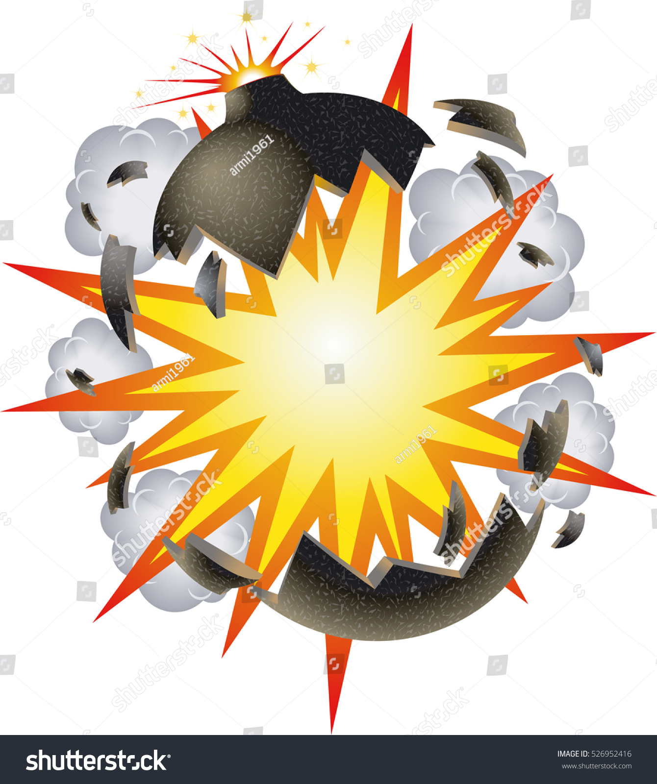 Vector bomb explosion Images, Stock Photos & Vectors | Shutterstock